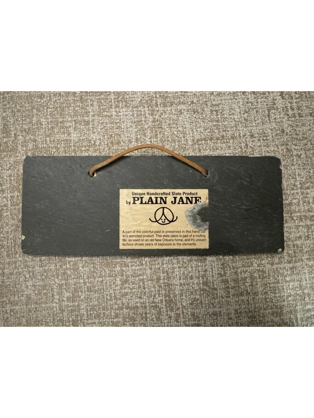 Expect a Miracle Hand Painted Farmhouse Cottage Core Slate Hanging Sign - Signed